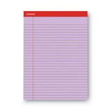 Universal UNV35884 Colored Perforated Note Pads, 8-1/2 X 11, Orchid, 50-Sheet, Dozen