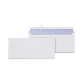 Universal UNV36004 Peel Seal Strip Business Envelope, Security Tint, #10, White, 100/box