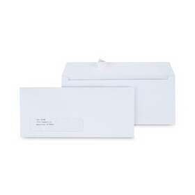 Universal UNV36005 Peel Seal Strip Business Envelope, #10, Window, White, 500/box