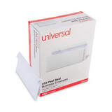 Universal UNV36105 Peel Seal Strip Security Tint Business Envelope, #10, Square Flap, Self-Adhesive Closure, 4.25 x 9.63, White, 500/Box