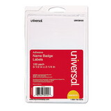 Universal UNV39101 Plain Self-Adhesive Name Badges, 3 1/2 X 2 1/4