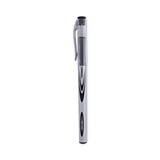 Universal 39620 Stick Gel Pen, Medium 0.7mm, Black Ink, Silver/Black Barrel, Dozen