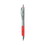 Universal UNV39722 Comfort Grip Gel Pen, Retractable, Medium 0.7 mm, Red Ink, Gray/Red/Silver Barrel, Dozen, Price/DZ