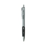 Universal 39724 Comfort Grip Retractable Gel Pen, Medium 0.7mm, Black Ink, Silver Barrel, 36/Set