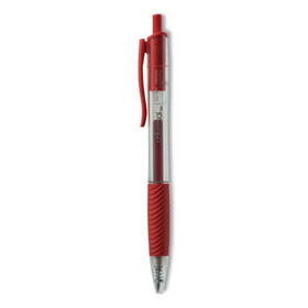 UNIVERSAL OFFICE PRODUCTS UNV39914 Clear Roller Ball Retractable Gel Pen, Red Ink, Medium, Dozen