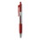 UNIVERSAL OFFICE PRODUCTS UNV39914 Clear Roller Ball Retractable Gel Pen, Red Ink, Medium, Dozen, Price/DZ