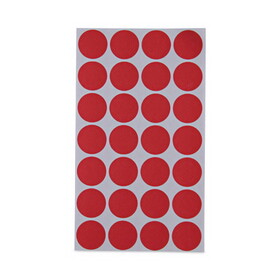 Universal UNV40103 Self-Adhesive Removable Color-Coding Labels, 3/4" Dia, Red, 1008/pack