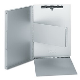 Universal UNV40300 Deluxe Aluminum Document Box, 0.4" Clip Capacity, Holds 8.5 x 11 Sheets, Aluminum