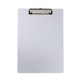 Universal UNV40301 Aluminum Clipboard with Low Profile Clip, 0.5" Clip Capacity, Holds 8.5 x 11 Sheets, Aluminum