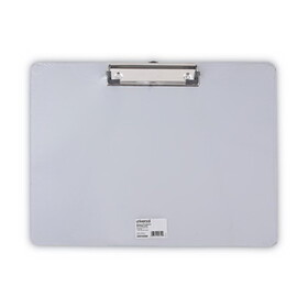 Universal UNV40302 Plastic Brushed Aluminum Clipboard, Landscape Orientation, 0.5" Clip Capacity, Holds 11 x 8.5 Sheets, Silver