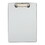 Universal UNV40303 Plastic Brushed Aluminum Clipboard, 1/2" Capacity, Holds 8 1/2 X 11, Silver, Price/EA