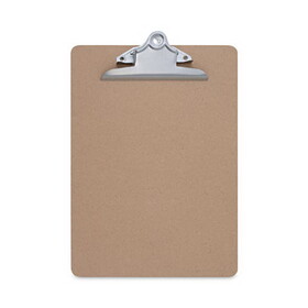 Universal UNV40304VP Hardboard Clipboard, 1.25" Clip Capacity, Holds 8.5 x 11 Sheets, Brown, 3/Pack