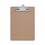 Universal UNV40304VP Hardboard Clipboard, 1.25" Clip Capacity, Holds 8.5 x 11 Sheets, Brown, 3/Pack, Price/PK