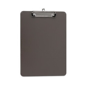 Universal UNV40311 Plastic Clipboard with Low Profile Clip, 0.5" Clip Capacity, Holds 8.5 x 11 Sheets, Translucent Black