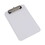 Universal UNV40312 Plastic Clipboard with Low Profile Clip, 0.5" Clip Capacity, Holds 5 x 8 Sheets, Clear, Price/EA