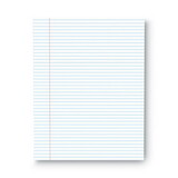 Universal UNV41000 Glue Top Writing Pads, Narrow Rule, Letter, White, 50-Sheet Pads/pack, Dozen
