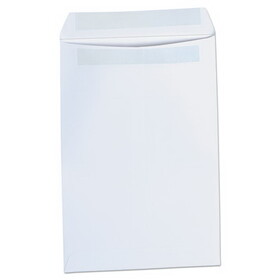 Universal UNV42100 Self-Stick Open End Catalog Envelope, #1, Square Flap, Self-Adhesive Closure, 6 x 9, White, 100/Box