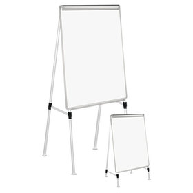 Universal UNV43033 Dry Erase Board with A-Frame Easel, 29 x 41, White Surface, Silver Frame