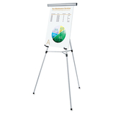 Universal UNV43050 3-Leg Telescoping Easel With Pad Retainer, Adjusts 34