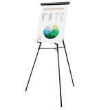 Universal UNV43150 3-Leg Telescoping Easel With Pad Retainer, Adjusts 34