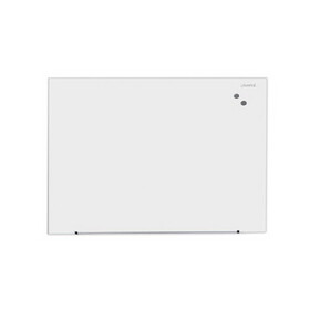 Universal UNV43203 Frameless Magnetic Glass Marker Board, 48 x 36, White Surface