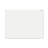 Universal UNV43233 Frameless Glass Marker Board, 48 x 36, White Surface