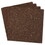 Universal UNV43403 Cork Tile Panels, 12 x 12, Dark Brown Surface, 4/Pack, Price/PK