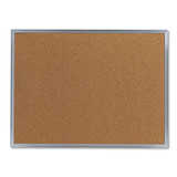 Universal UNV43612 Cork Bulletin Board, 24 x 18, Tan Surface, Aluminum Frame