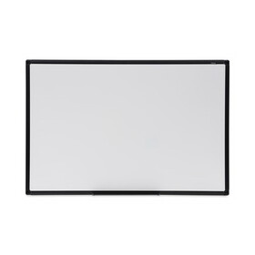 Universal UNV43628 Design Series Deluxe Dry Erase Board, 36 x 24, White Surface, Black Anodized Aluminum Frame