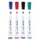 Universal UNV43650 Dry Erase Markers, Chisel Tip, Assorted, 4/set, Price/ST