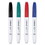 Universal UNV43670 Pen Style Dry Erase Markers, Fine Tip, Assorted, 4/set, Price/ST