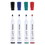 Universal UNV43680 Dry Erase Markers, Bullet Tip, Assorted, 4/set, Price/ST