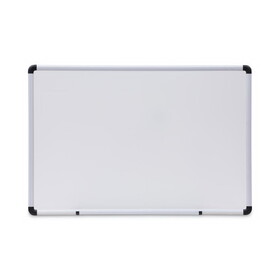 Universal UNV43723 Dry Erase Board, Melamine, 36 X 24, White, Black/gray Aluminum/plastic Frame