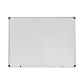 Universal UNV43724 Dry Erase Board, Melamine, 48 X 36, White, Black/gray Aluminum/plastic Frame