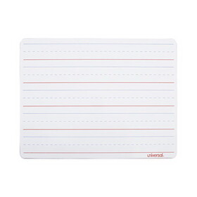 Universal UNV43911 Lap/Learning Dry-Erase Board, Penmanship Ruled, 11.75 x 8.75, White Surface, 6/Pack