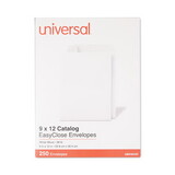 Universal UNV44101 EasyClose Catalog Envelope, #10 1/2, Square Flap, Self-Adhesive Closure, 9 x 12, White, 250/Box
