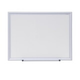 Universal UNV44618 Deluxe Melamine Dry Erase Board, 24 x 18, Melamine White Surface, Silver Aluminum Frame