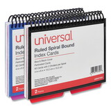 Universal UNV47302 Spiral Bound Index Cards, 4