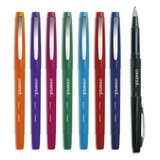 Universal UNV50504 Porous Point Pen, Stick, Medium 0.7 mm, Assorted Ink and Barrel Colors, 8/Pack