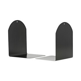 Universal UNV54071 Bookends, Magnetic, 6 X 5 X 7, Metal, Black