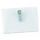 Universal UNV56003 Clip-On Clear Badge Holders W/inserts, Top Load, 2 1/4 X 3 1/2, White, 50/box, Price/KT