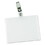 Universal UNV56006 Deluxe Clear Badge Holder w/Garment-Safe Clips, 2.25 x 3.5, White Insert, 50/Box, Price/KT