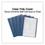UNIVERSAL OFFICE PRODUCTS UNV56138 Plastic Cover, Tang Clip, Letter, 1/2" Capacity, Clear/dark Blue, 25/box, Price/BX