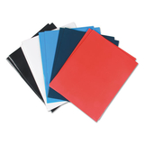 Universal UNV56426 Laminated Two-Pocket Folder, Cardboard Paper, 100-Sheet Capacity, 11 x 8.5, Assorted, 25/Box