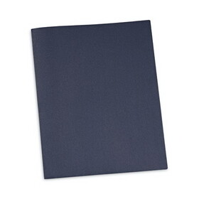 Universal UNV57116 Two-Pocket Portfolios W/tang Fasteners, 11 X 8-1/2, Dark Blue, 25/box