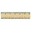 Universal UNV59021 Flat Wood Ruler W/double Metal Edge, 12", Clear Lacquer Finish, Price/EA