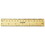 Universal UNV59024 Flat Wood Ruler, Standard/Metric, 6" Long, Price/PK