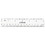 Universal UNV59025 Clear Plastic Ruler, Standard/Metric, 6" Long, Clear, 2/Pack, Price/PK