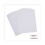 Universal UNV61687 Slash-Cut Pockets For Three-Ring Binders, Jacket, Letter, 11 Pt., White, 10/pack, Price/PK