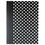 Universal UNV66350 Casebound Hardcover Notebook, 10 1/4 x 7 5/8, Black with White Dots, Price/EA
